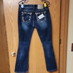 Miss Me Embellished Blue Jeans womens 30x31 number 3123